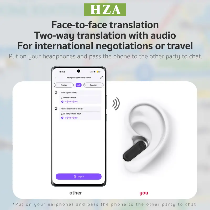 🔥🔥🔥Last Hours – 60% Off! Translate 134 languages in seconds with AI earbuds 🎧 Wireless, smart and clear. Perfect for travel, business or study.