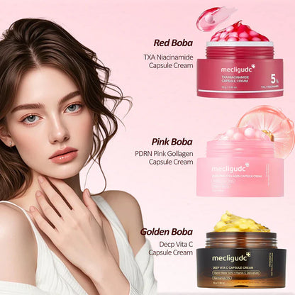 Final 3 Hours: 70%OFF🔥Mix & Match Boba Cream Set | Tiktok Viral Capsule Creams for Uneven Skin Tone, Glow Hydration, Korean Skincare, K-beauty